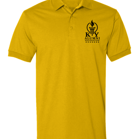 KY Foundation Embroidered Polo | Gold