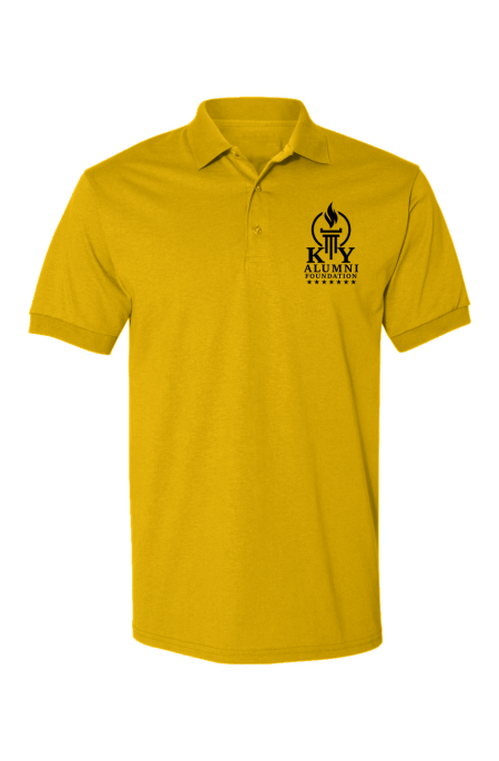 KY Foundation Embroidered Polo | Gold