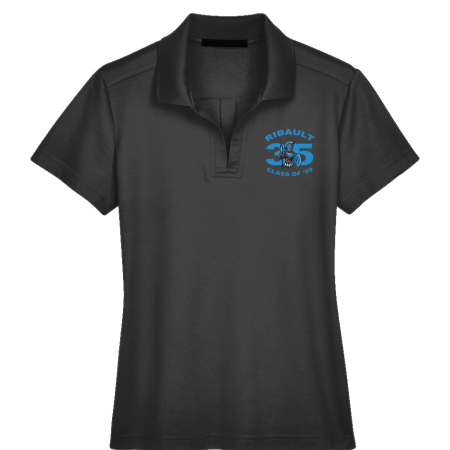 Women's Embroidered Polo | Black