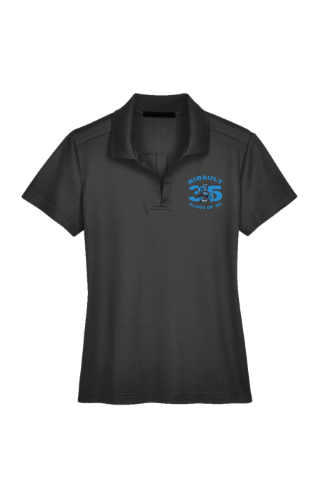 Women's Embroidered Polo | Black