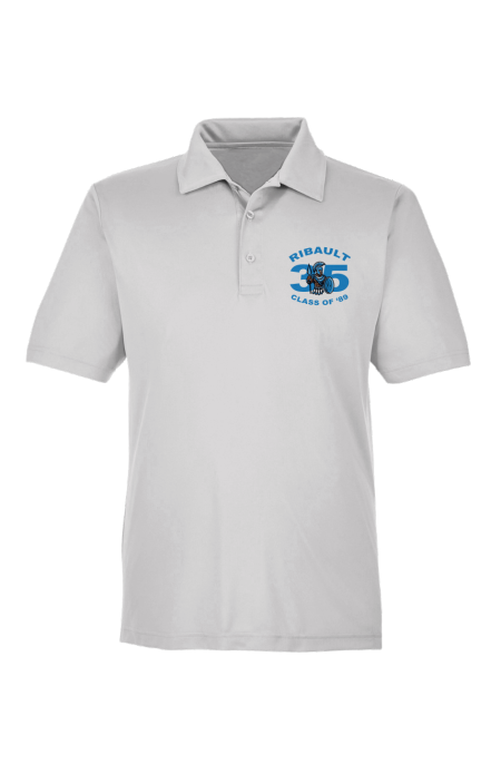 Men's Embroidered Sport Polo | White