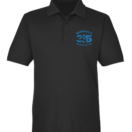 Men's Embroidered Sport Polo | Black