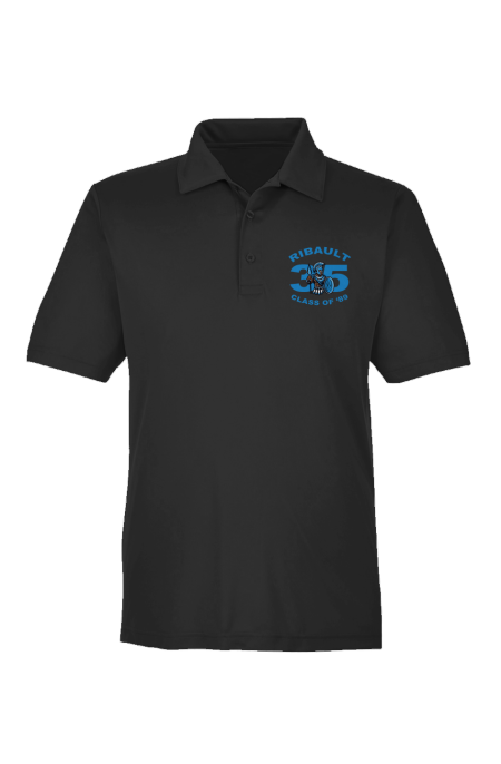 Men's Embroidered Sport Polo | Black