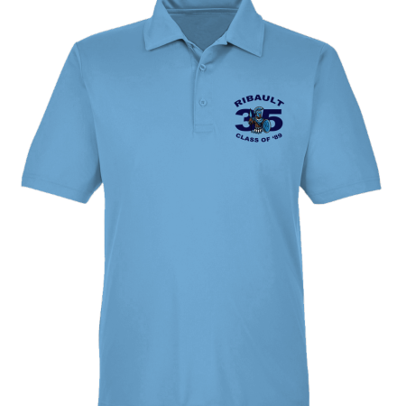 Men's Embroidered Sport Polo | Light Blue