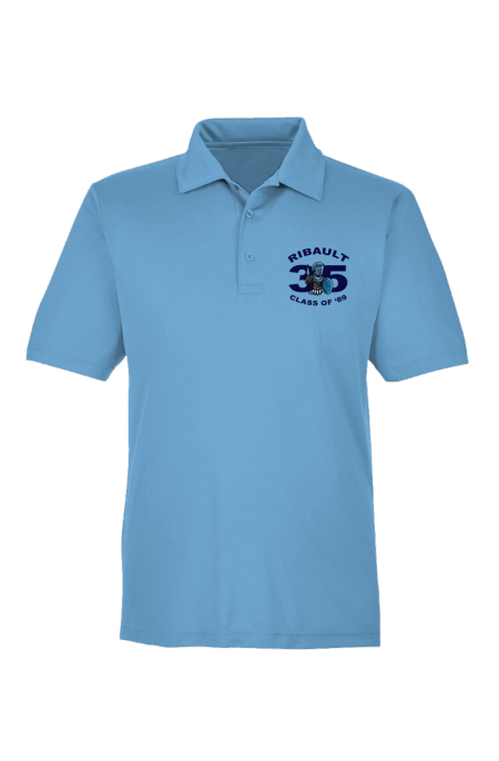 Men's Embroidered Sport Polo | Light Blue